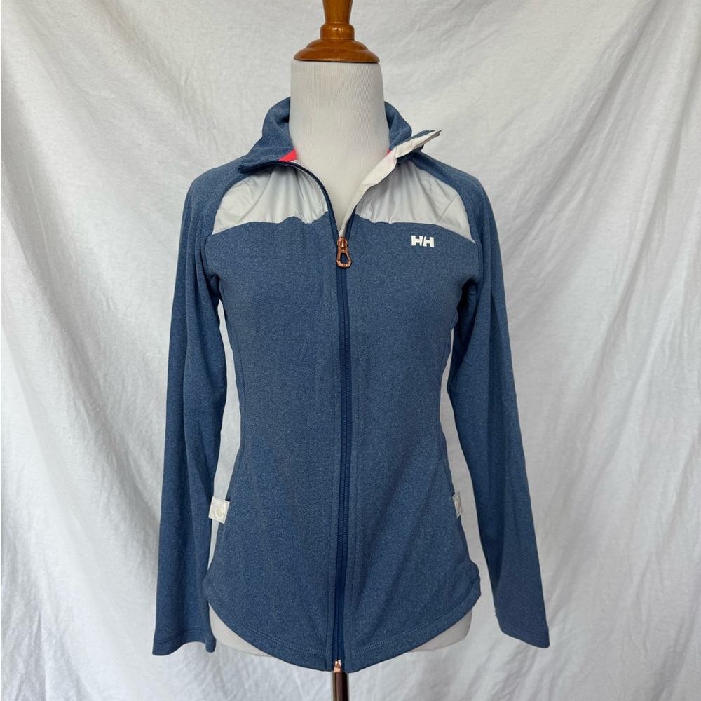 Helly Hansen Blue and White Light Jacket M